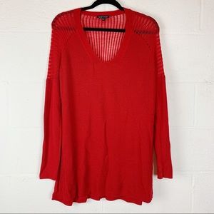 Eileen Fisher | sm | red wool knit sweater